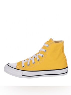 High-Top Canvas Sneakers in Yellow for Women